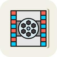 Film reel Vector Icon Design