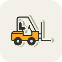 Forklift Vector Icon Design