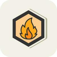 Inflamable Vector Icon Design