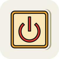 Power Button Off Vector Icon Design