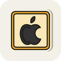 Apple Logo Vector Icon Design