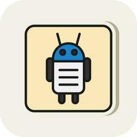 Android Character Vector Icon Design