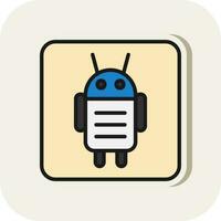 Android Character Vector Icon Design