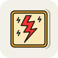 Lightning Bolt Vector Icon Design