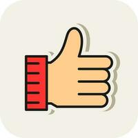 Thumb up Vector Icon Design