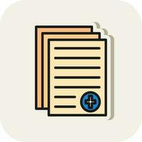 Medical report Vector Icon Design