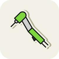 Dental drill Vector Icon Design