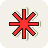 Asterisk Vector Icon Design