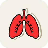 Lungs Vector Icon Design