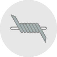 Barbed wire Vector Icon Design