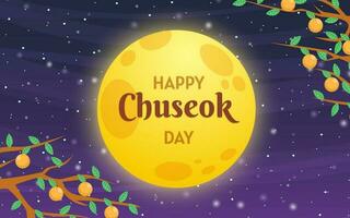 Happy Chuseok Day Background vector