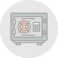 Safe box Vector Icon Design