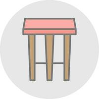 Stool Vector Icon Design