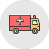 Ambulance Vector Icon Design