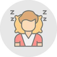 diseño de icono de vector de dormir