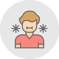 Sick Person Vector Icon Design
