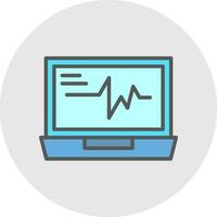 Ecg Vector Icon Design