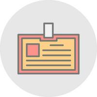 Identification card Vector Icon Design
