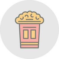 Popcorn Vector Icon Design