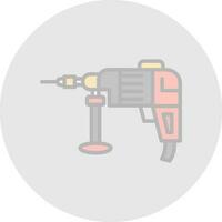 Drilling machine Vector Icon Design