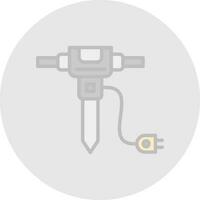 Jackhammer Vector Icon Design