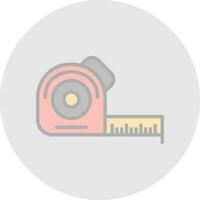 Measuring tape Vector Icon Design