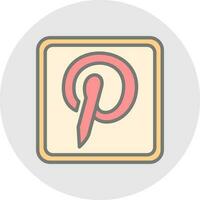 pinterest logo vector icono diseño