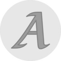 Letter A Vector Icon Design