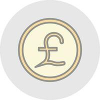 Pound Vector Icon Design