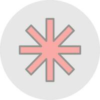 Asterisk Vector Icon Design