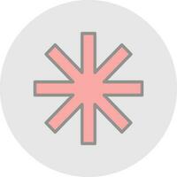 Asterisk Vector Icon Design