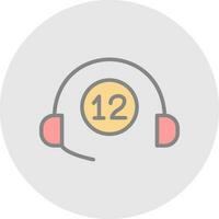Helpline Vector Icon Design