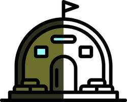 Bunker Vector Icon Design