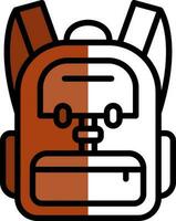 Backpack Vector Icon Design