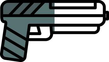 pistola vector icono diseño