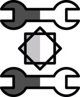 spanner Vector Icon Design