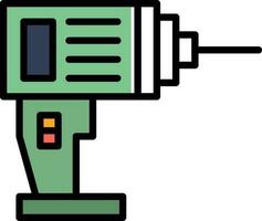 Drill Machine Vector Icon Design