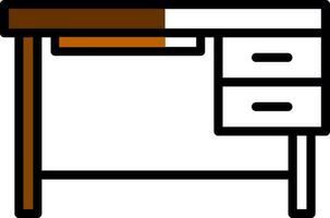Pc Table Vector Icon Design
