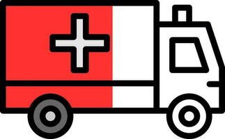 Ambulance Vector Icon Design