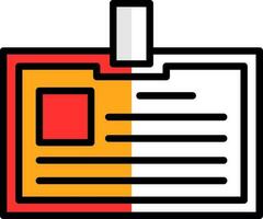 Identification card Vector Icon Design