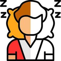 Sleeping Vector Icon Design