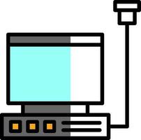 Ultrasound machine Vector Icon Design