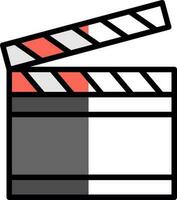 Clapperboard Vector Icon Design