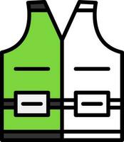 High visibility vest Vector Icon Design