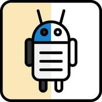 Android Character Vector Icon Design