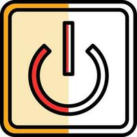 Power Button Off Vector Icon Design