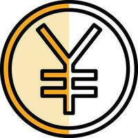 yen vector icono diseño
