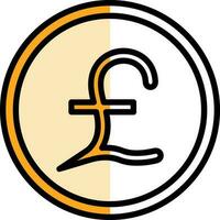 Pound Vector Icon Design