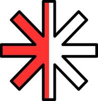 Asterisk Vector Icon Design