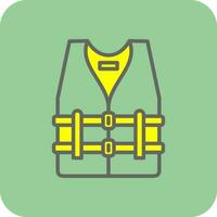 Life vest Vector Icon Design